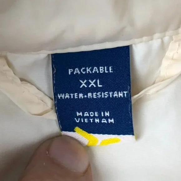 Old Navy Women's Puffer Jacket XXL Packable Water-Resistant Quilted Full Zip - Picture 3 of 9